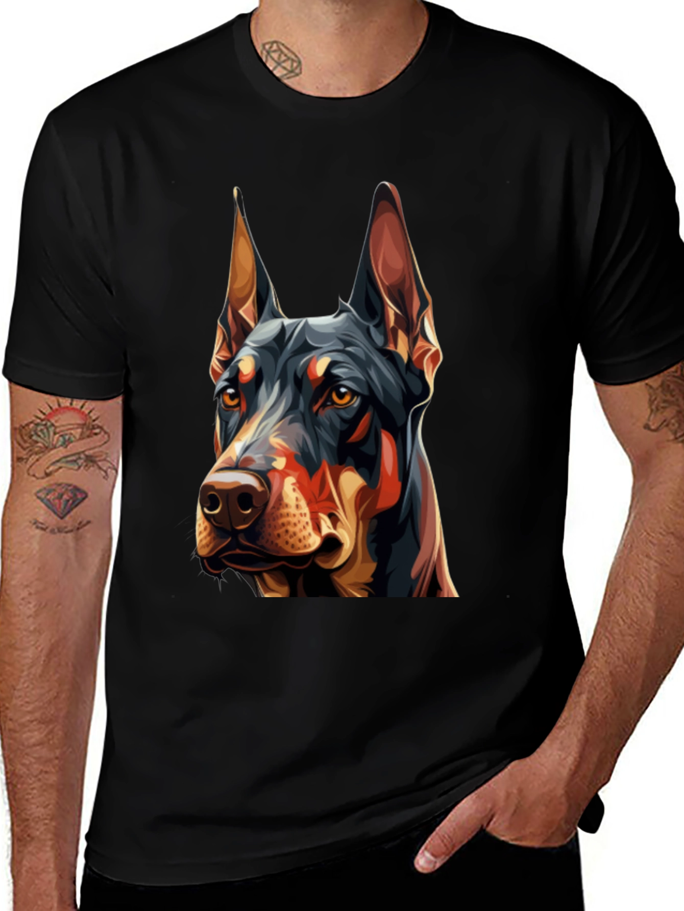 Doberman Graphic Tee - Stylish Dog Lover T-Shirt