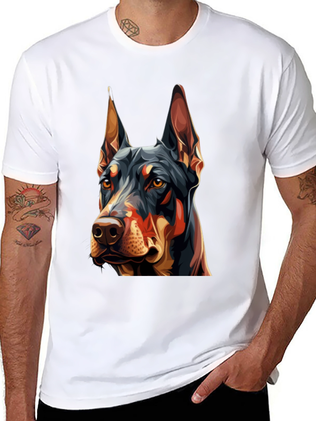Doberman Graphic Tee - Stylish Dog Lover T-Shirt