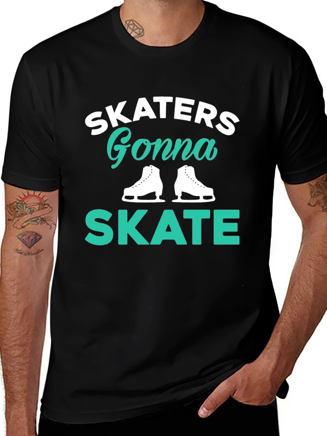 Skaters Gonna Skate Black T-Shirt