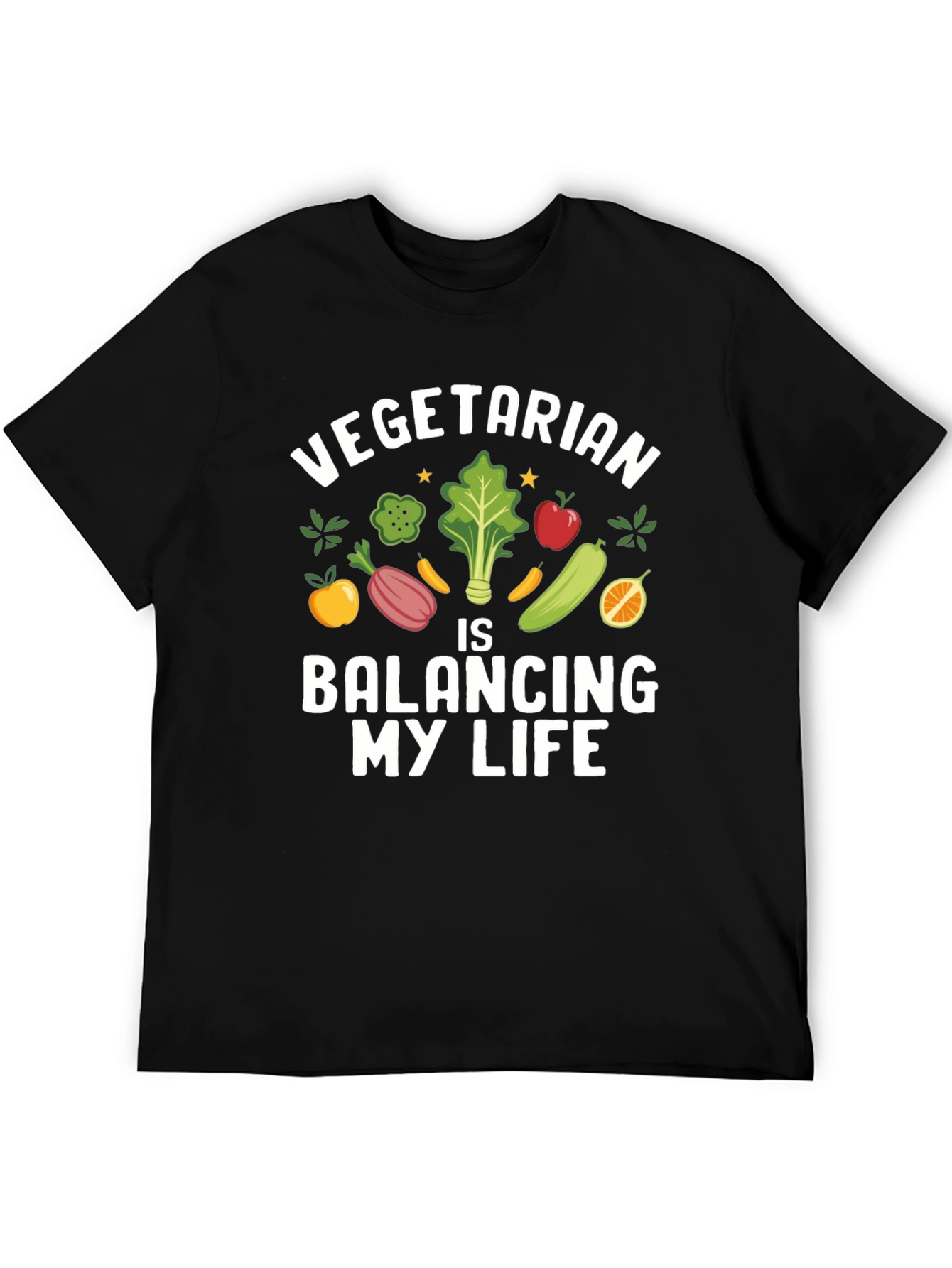 Vegetarian Balancing My Life Graphic Tee