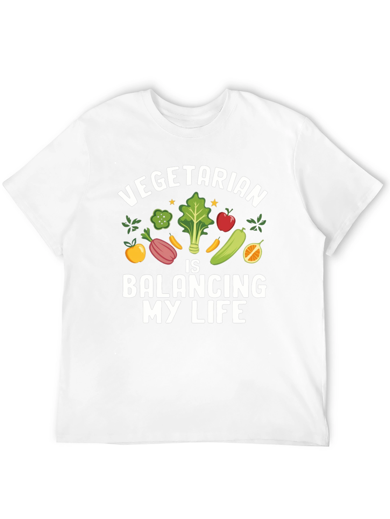 Vegetarian Balancing My Life Graphic Tee
