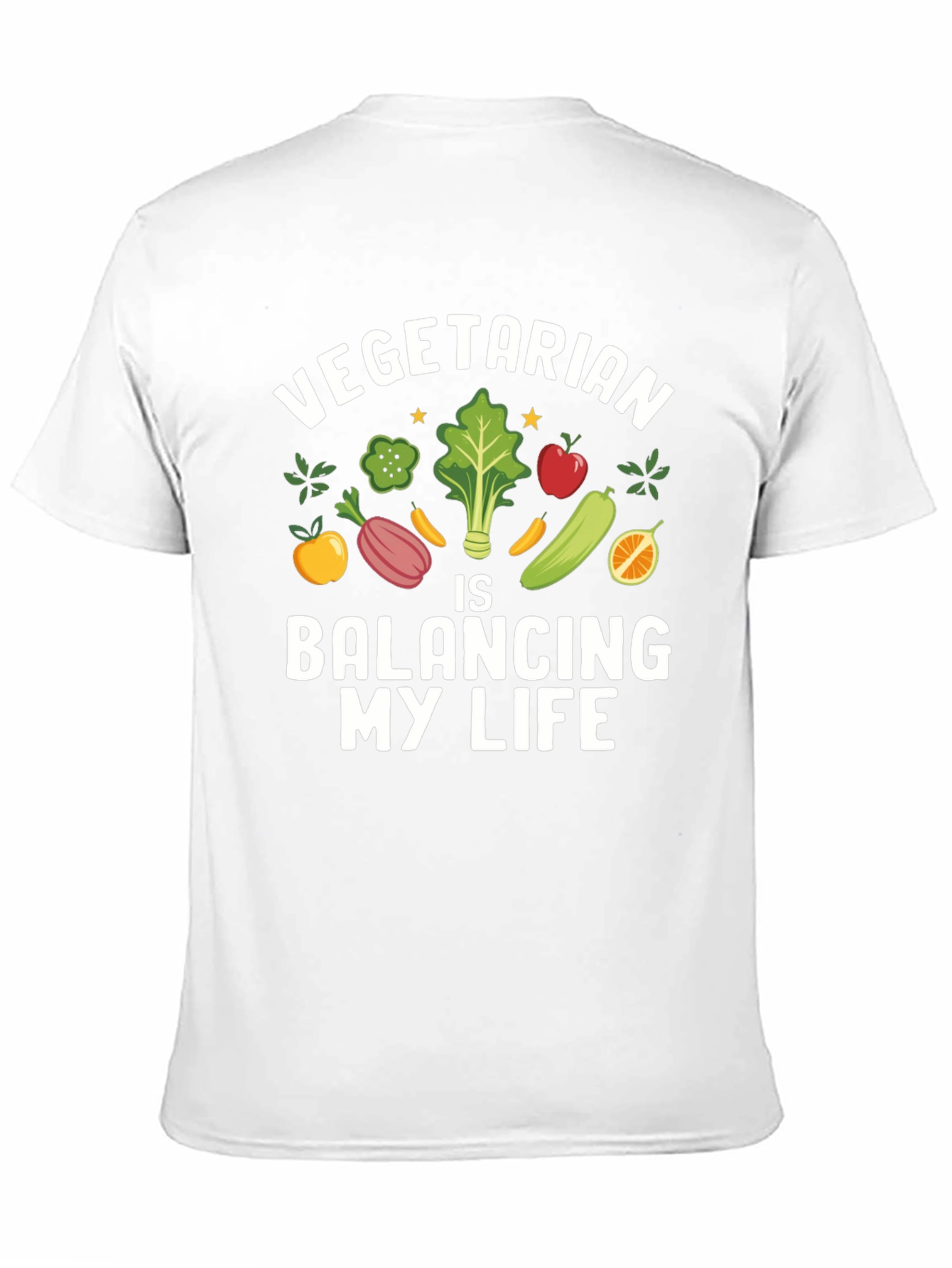Vegetarian Balancing My Life Graphic Tee