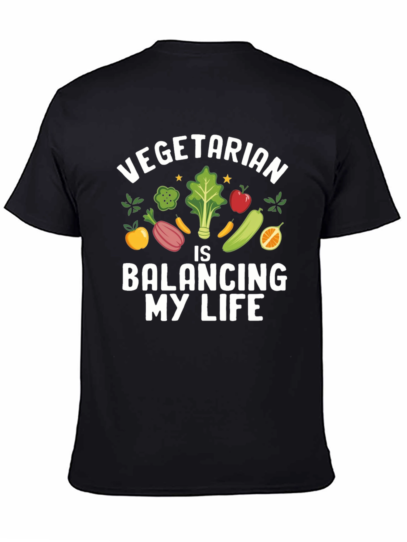 Vegetarian Balancing My Life Graphic Tee