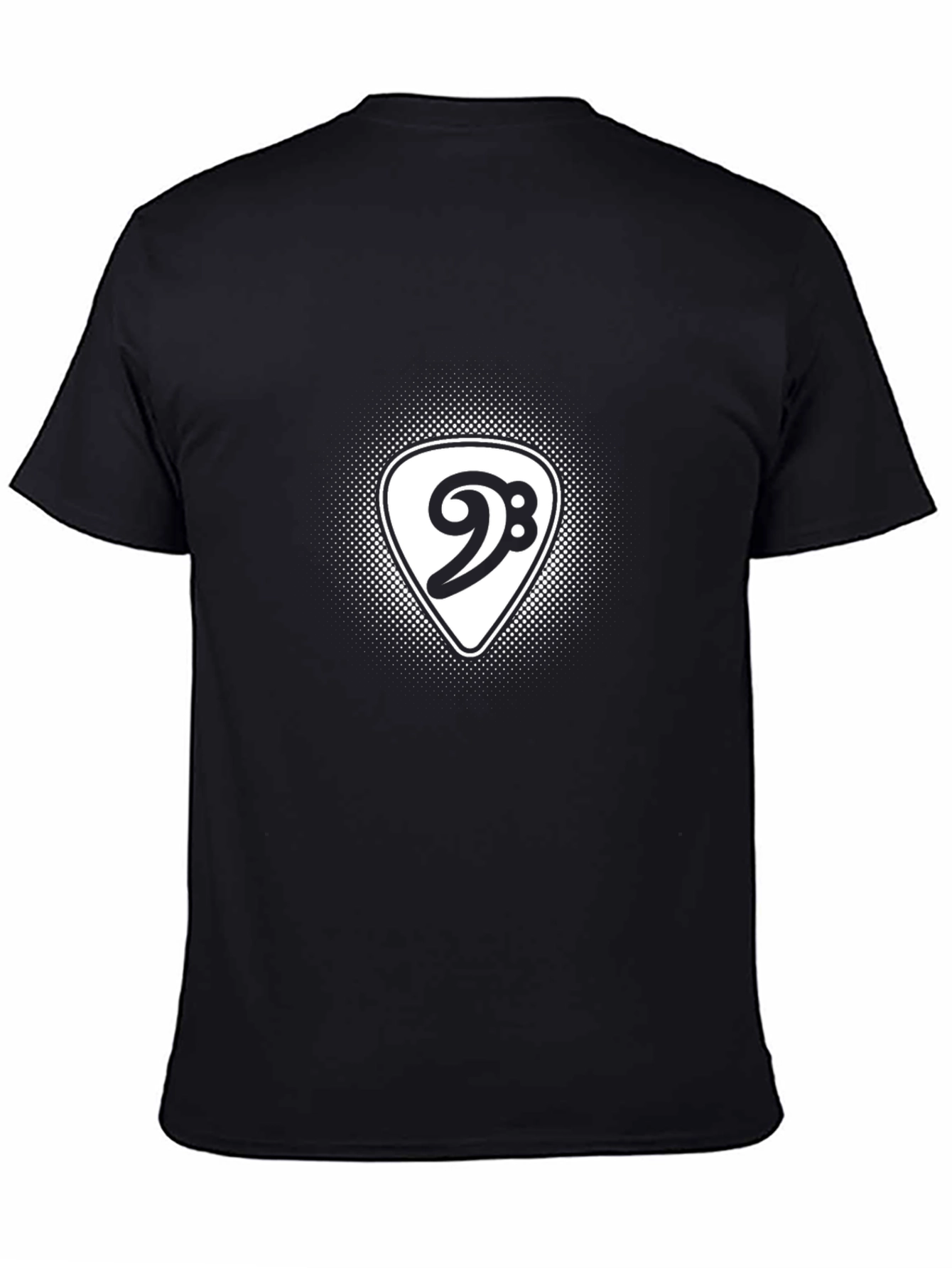 Bass Clef Guitar Pick T-Shirt - Music Lover Tee