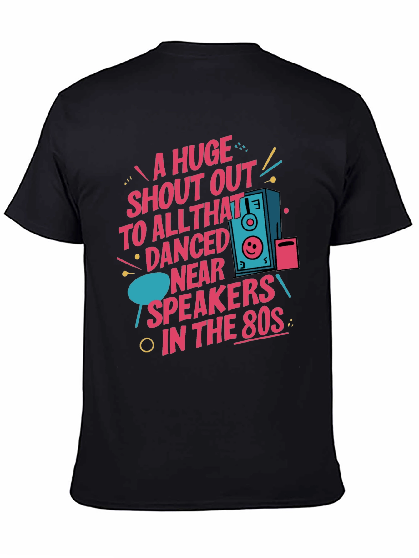 80s Style Graphic Tee - A Huge Shout Out!