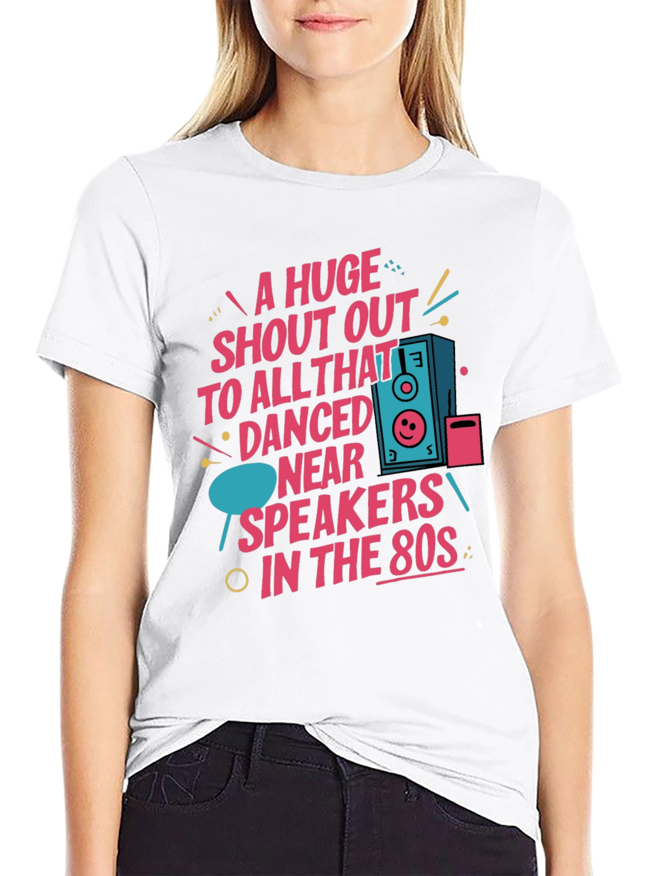 80s Style Graphic Tee - A Huge Shout Out!
