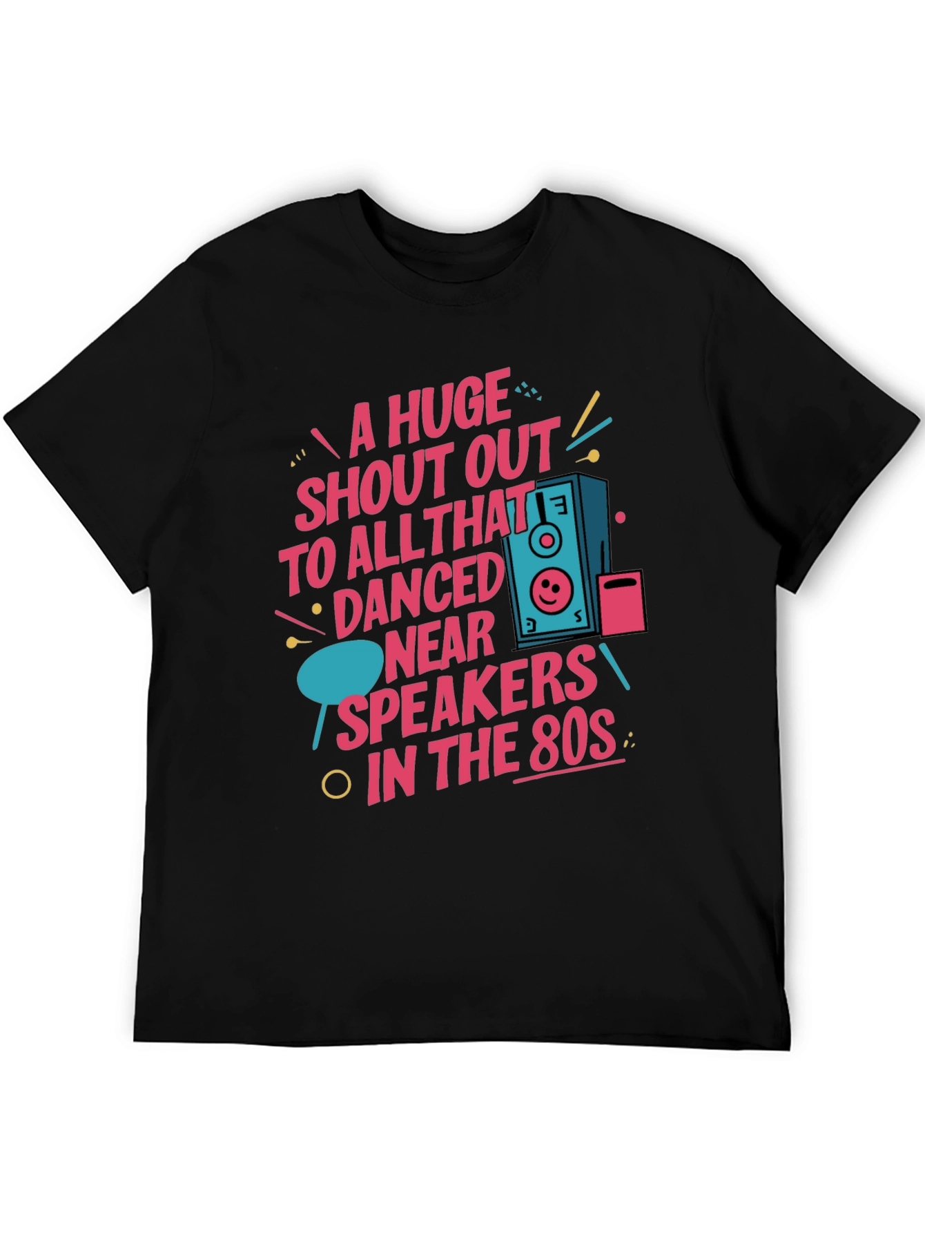 80s Style Graphic Tee - A Huge Shout Out!