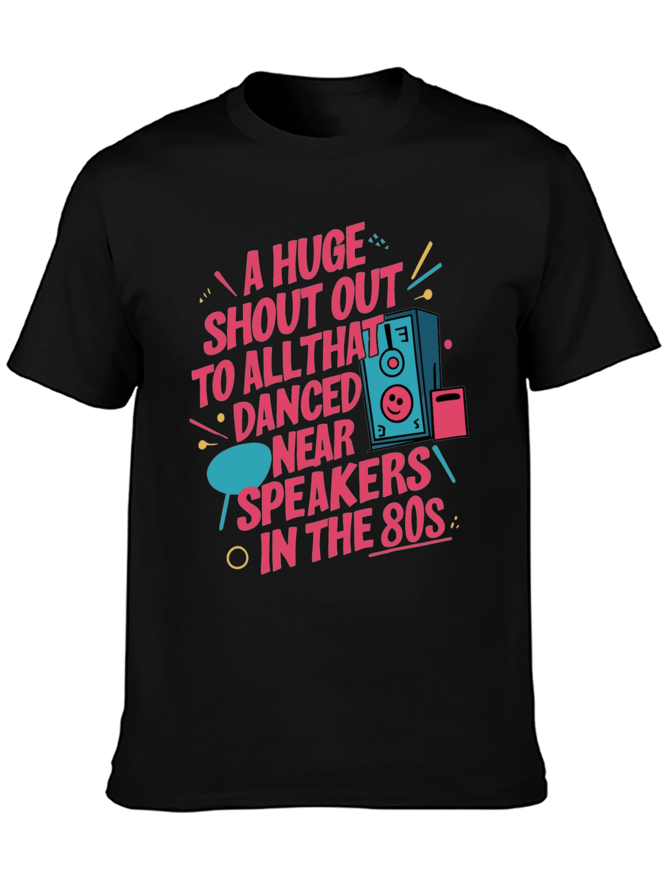 80s Style Graphic Tee - A Huge Shout Out!