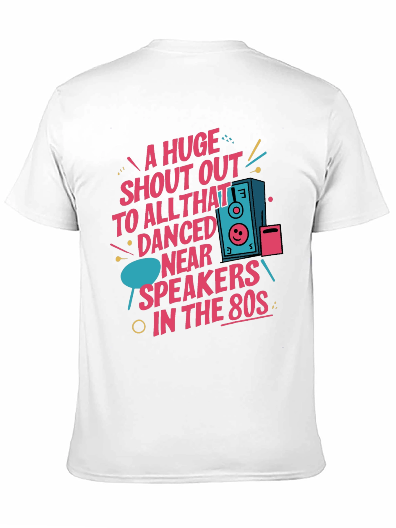80s Style Graphic Tee - A Huge Shout Out!