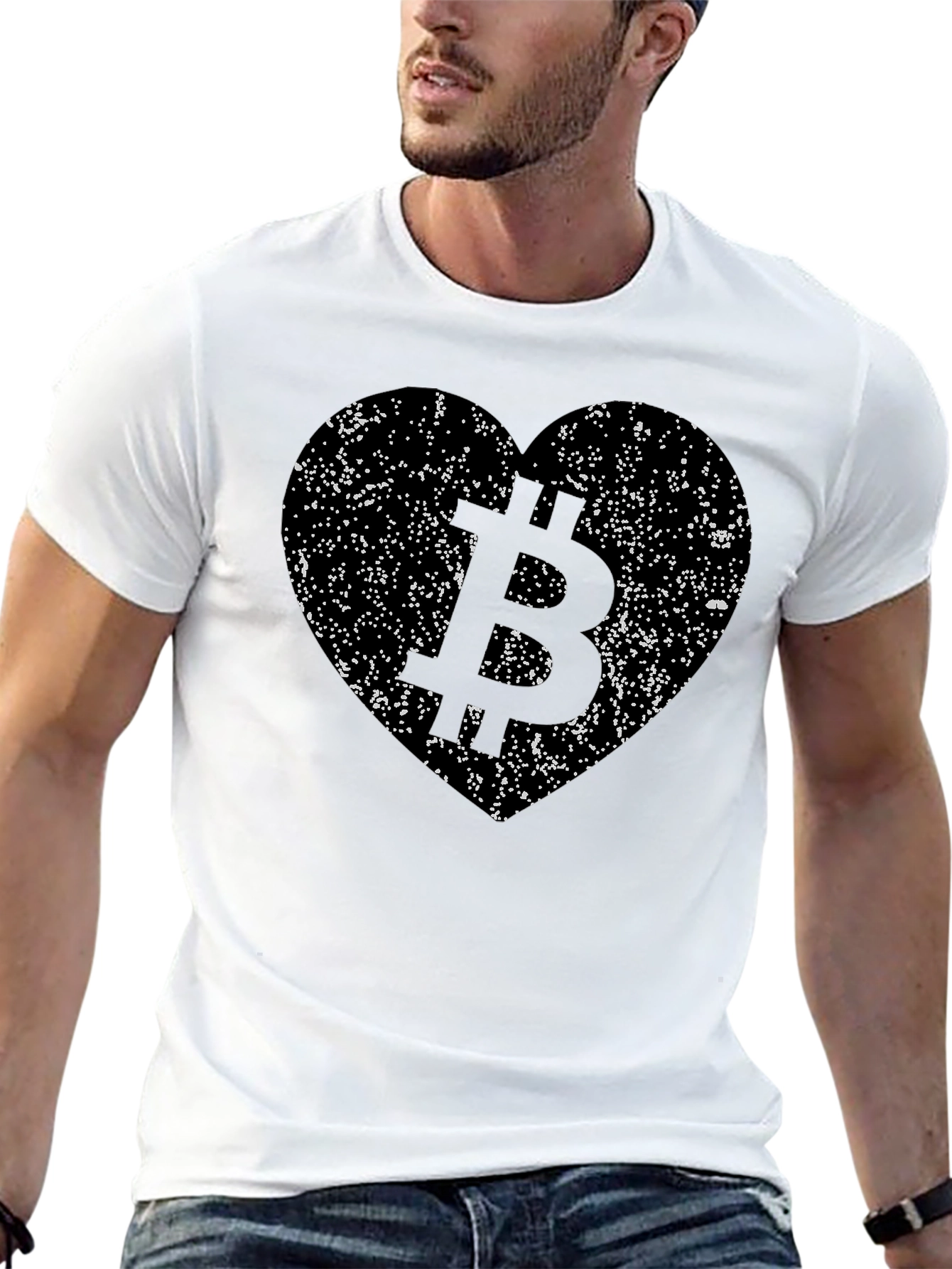 Bitcoin Heart T-Shirt - Crypto Lover Tee