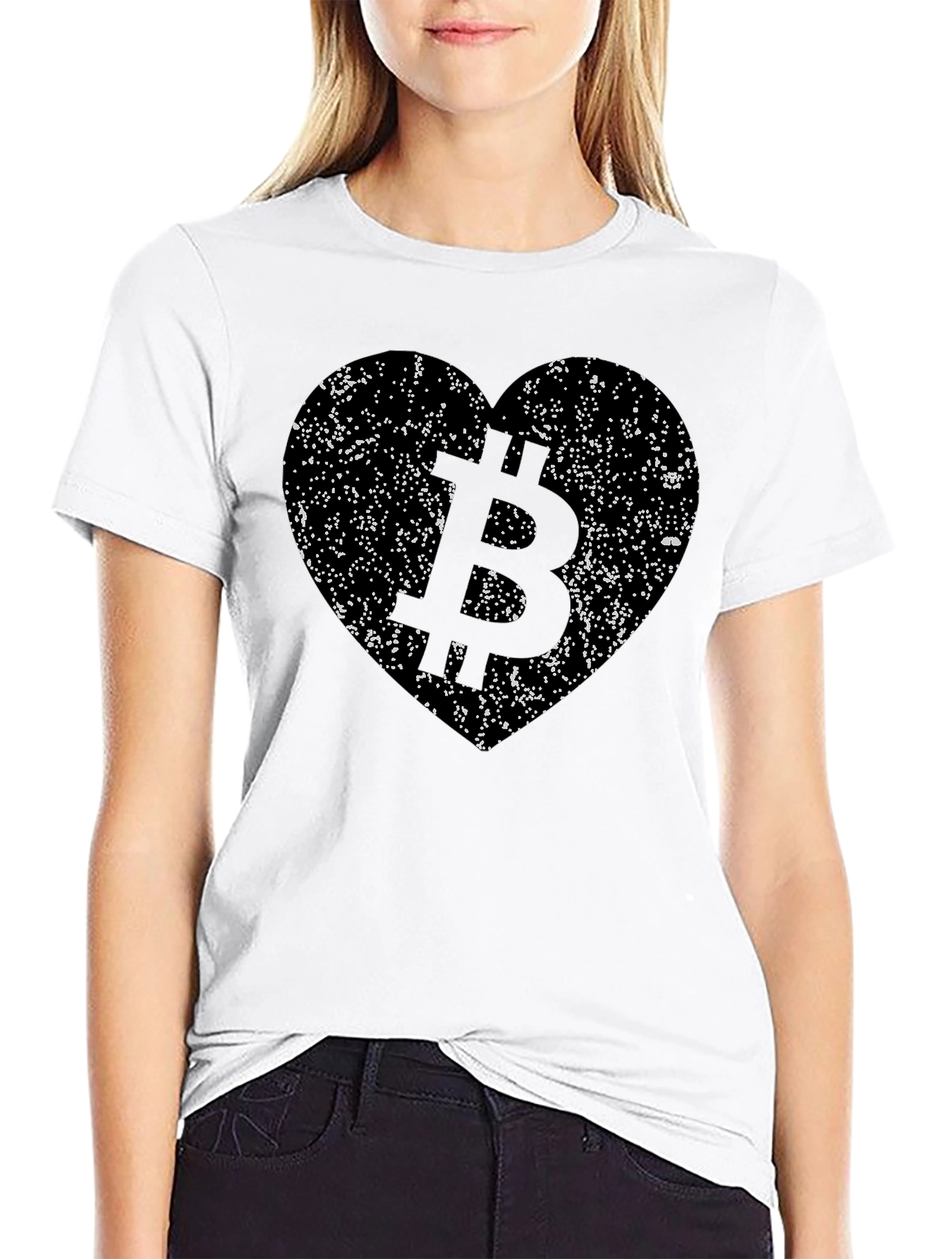 Bitcoin Heart T-Shirt - Crypto Lover Tee