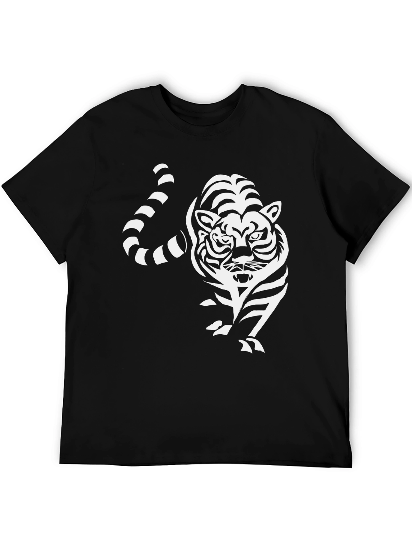 Tiger Graphic Tee - Cool Black T-Shirt
