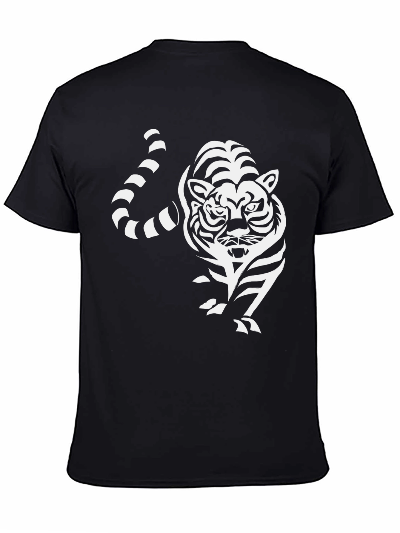 Tiger Graphic Tee - Cool Black T-Shirt