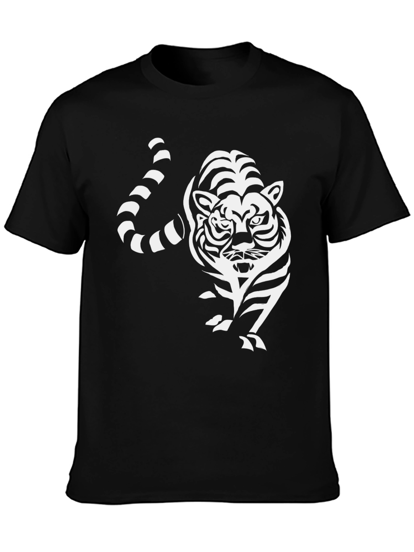 Tiger Graphic Tee - Cool Black T-Shirt