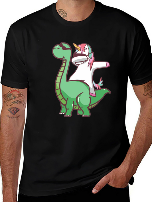 Dino & Unicorn Graphic Tee - Cool & Fun Shirt