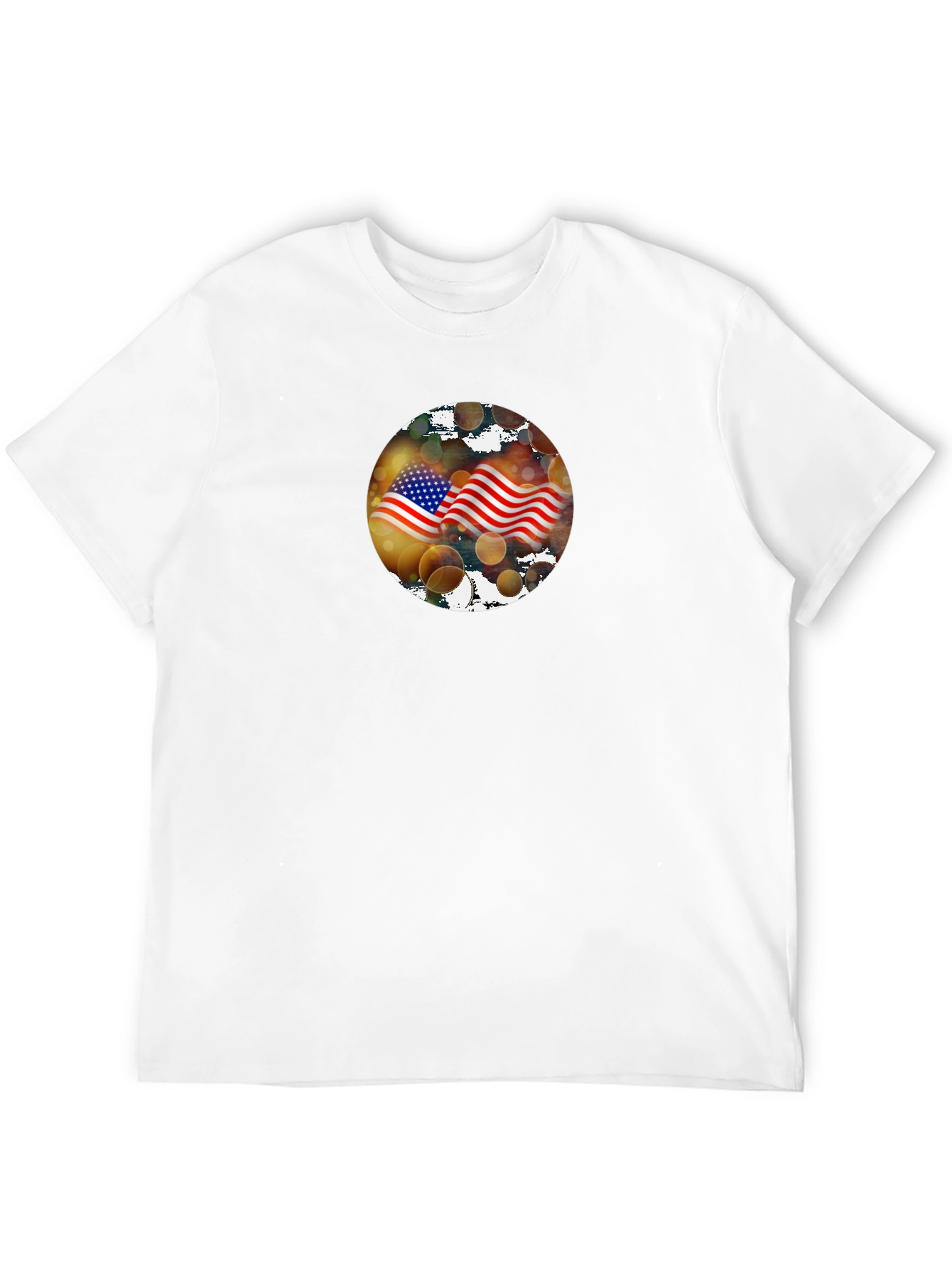American Flag Graphic Black T-Shirt