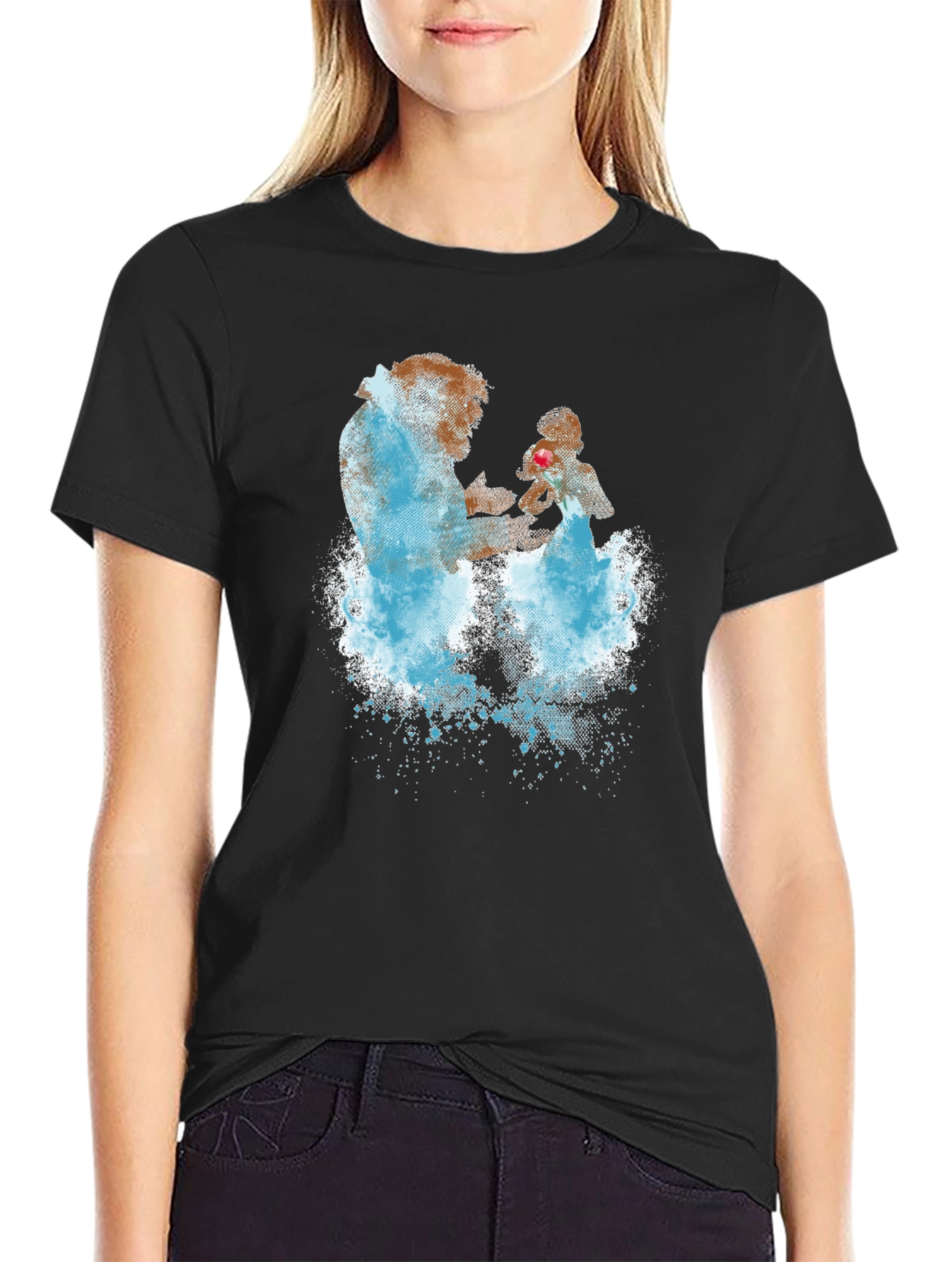 Beauty and the Beast Graphic Tee - Black