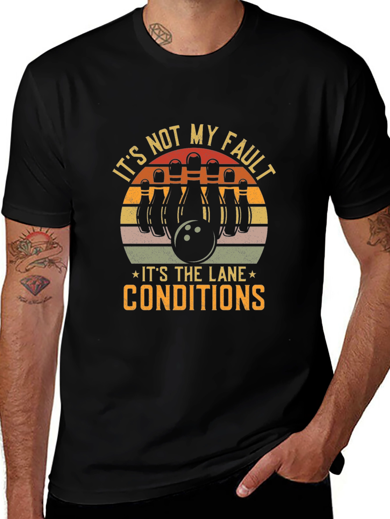 Bowling Humor T-Shirt - Lane Conditions Tee