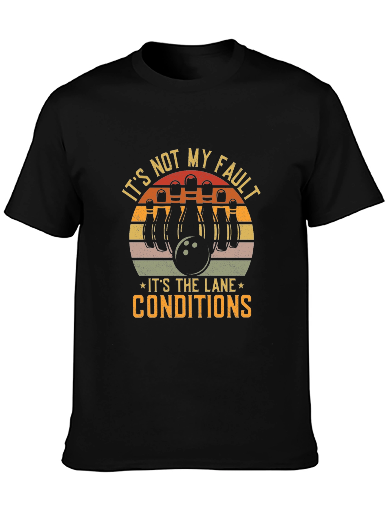 Bowling Humor T-Shirt - Lane Conditions Tee