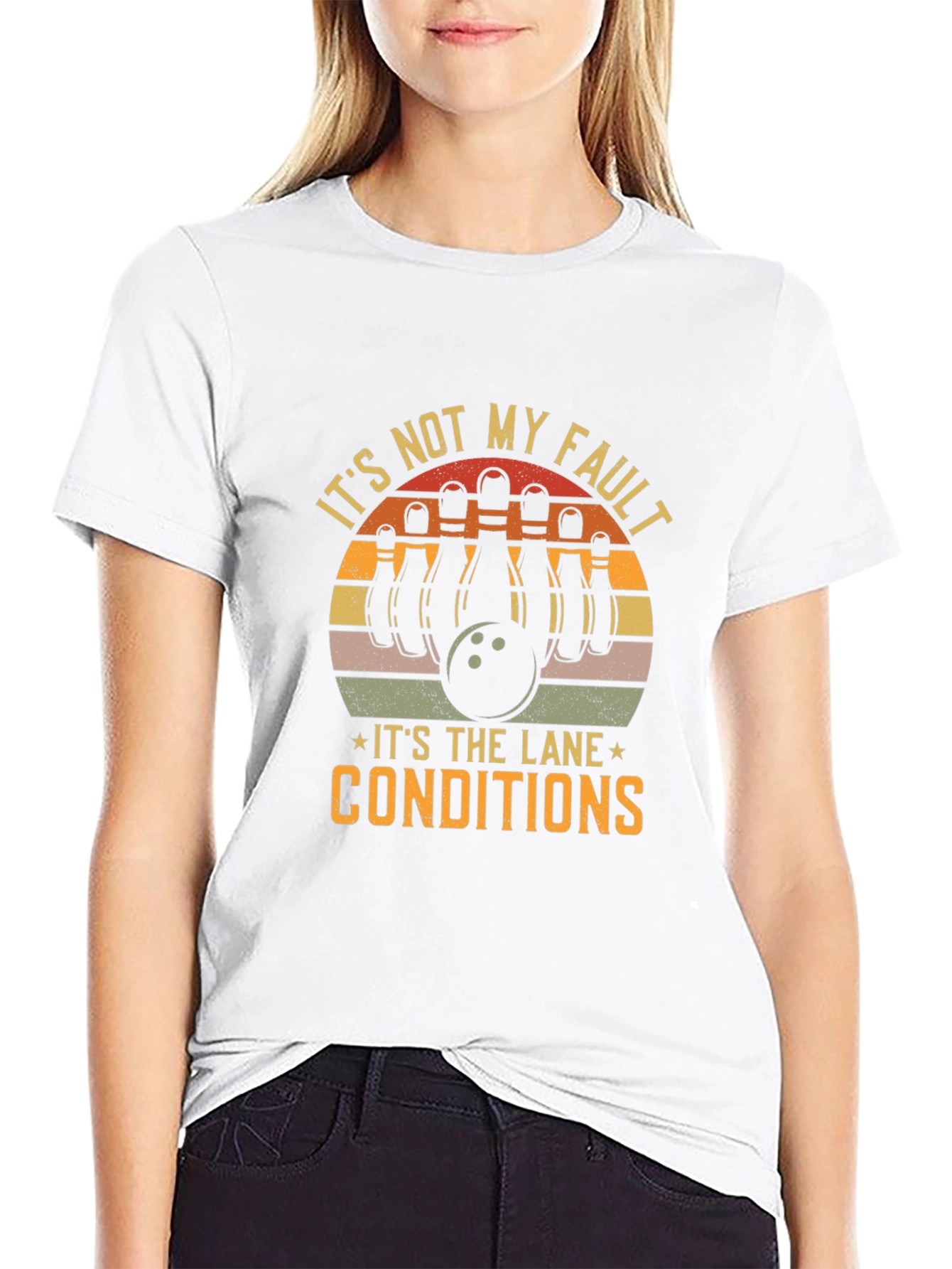 Bowling Humor T-Shirt - Lane Conditions Tee