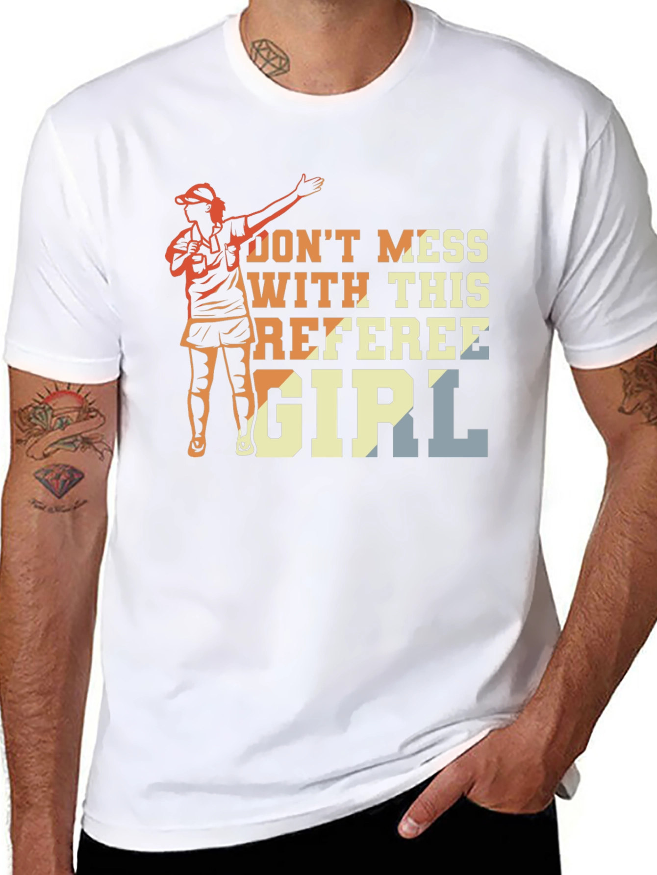 Referee Girl Graphic T-Shirt - Sporty Womans Tee
