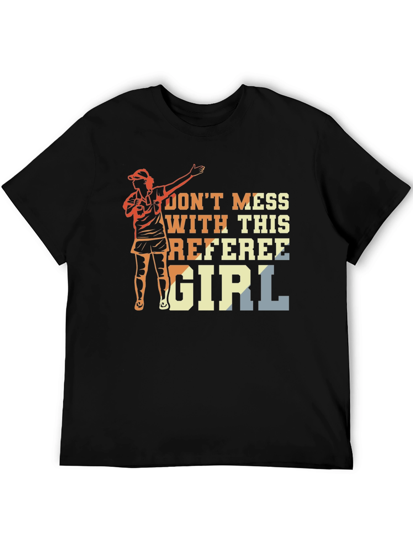 Referee Girl Graphic T-Shirt - Sporty Womans Tee