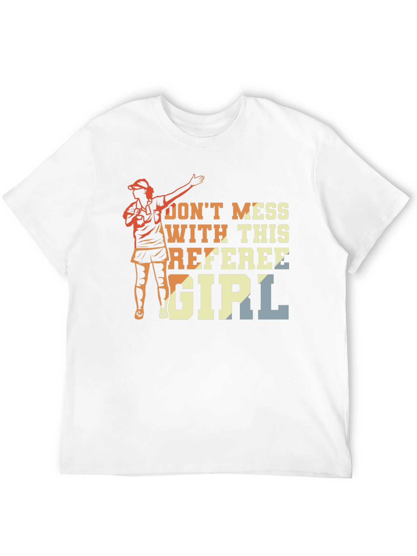 Referee Girl Graphic T-Shirt - Sporty Womans Tee