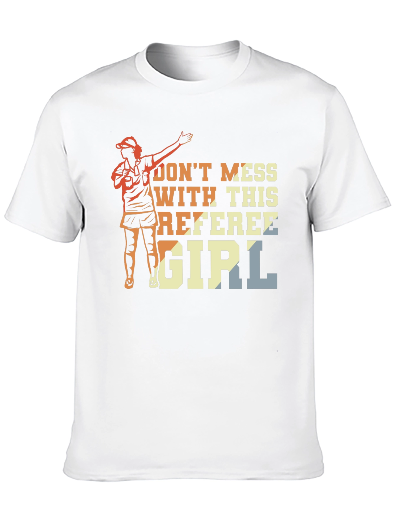 Referee Girl Graphic T-Shirt - Sporty Womans Tee
