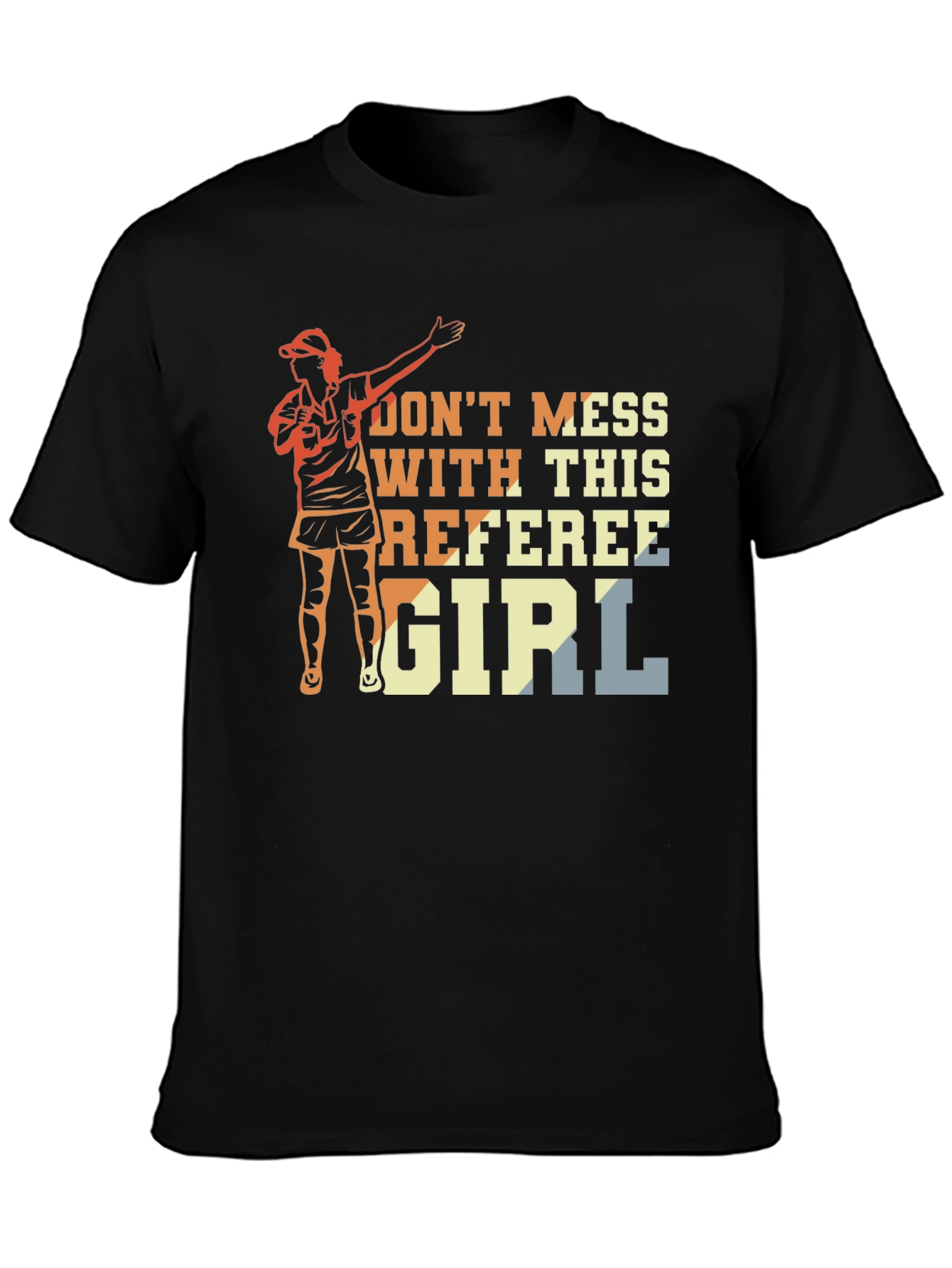 Referee Girl Graphic T-Shirt - Sporty Womans Tee