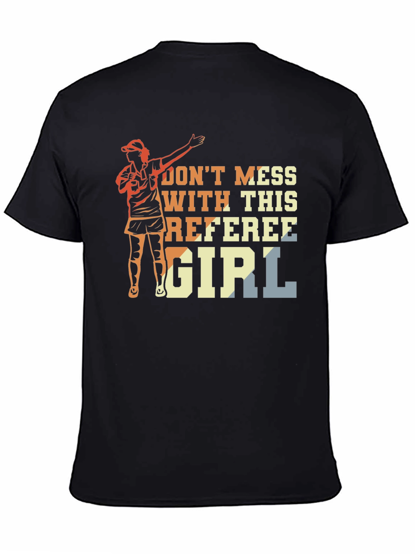 Referee Girl Graphic T-Shirt - Sporty Womans Tee