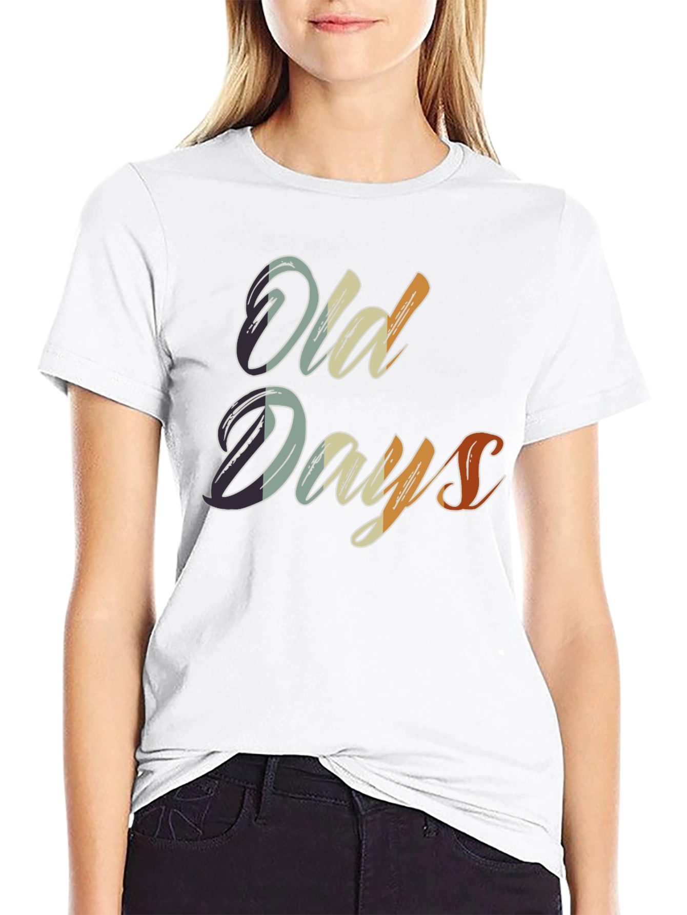 Retro Old Days Graphic T-Shirt