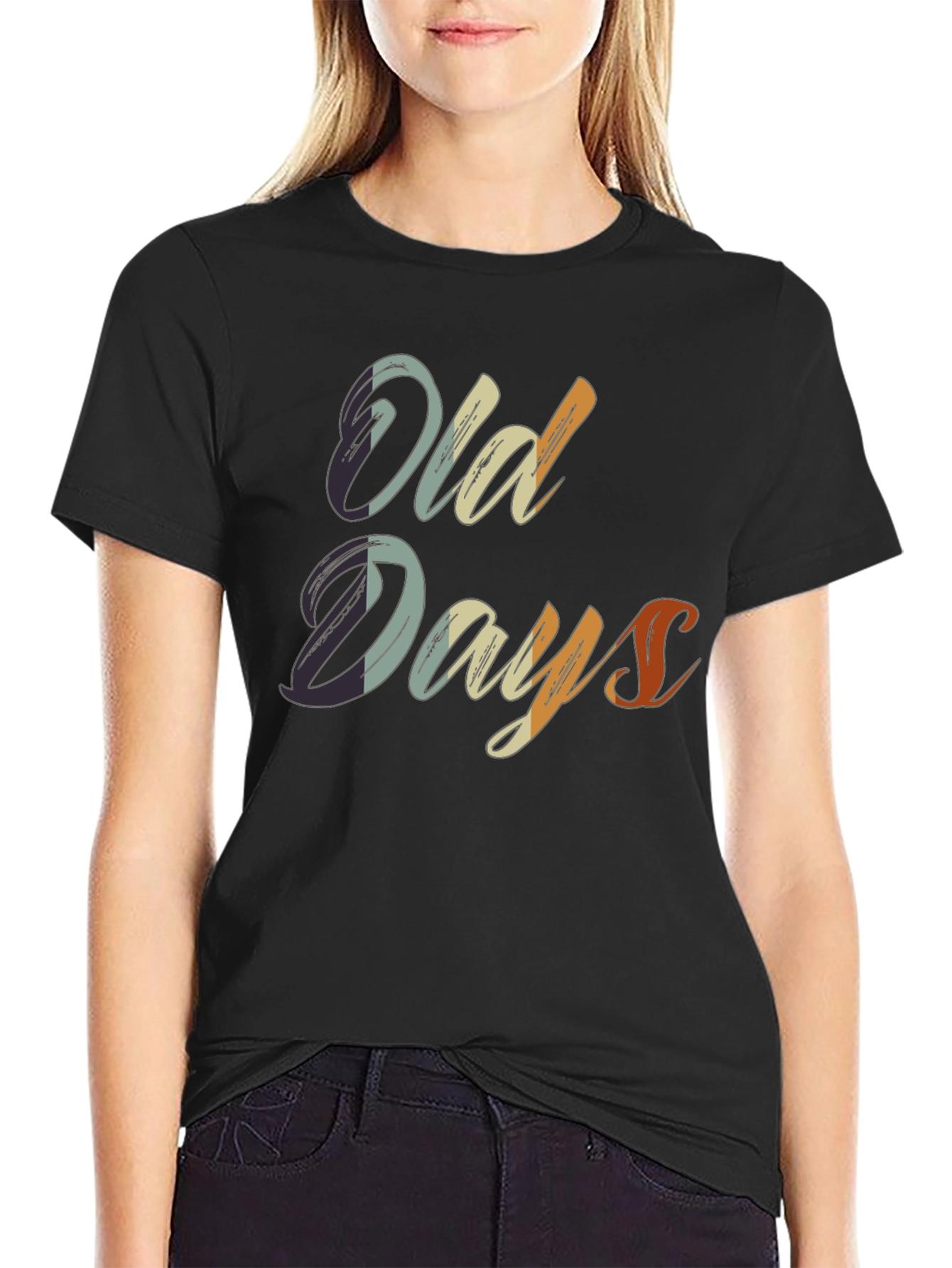 Retro Old Days Graphic T-Shirt