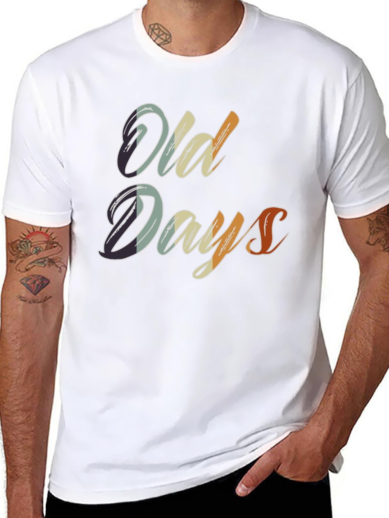 Retro Old Days Graphic T-Shirt