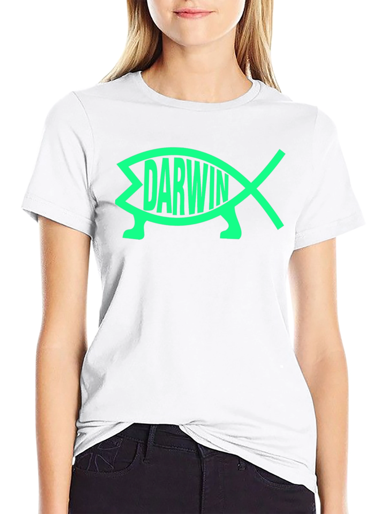 Darwin Fish Tee - Evolution Atheist T-Shirt