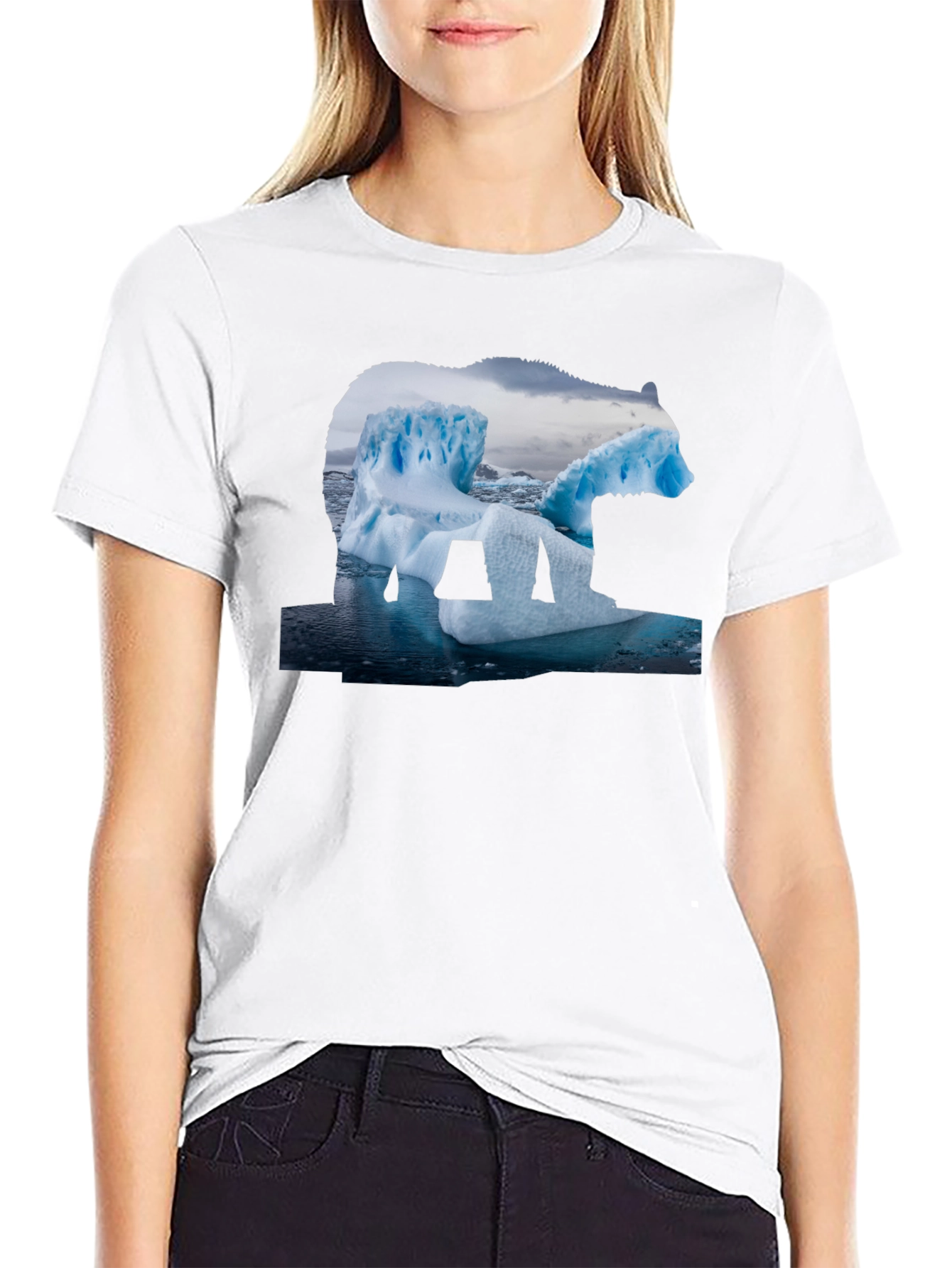 Polar Bear Iceberg Graphic T-Shirt
