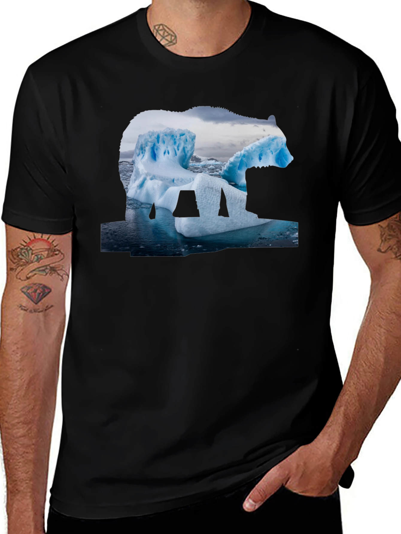 Polar Bear Iceberg Graphic T-Shirt