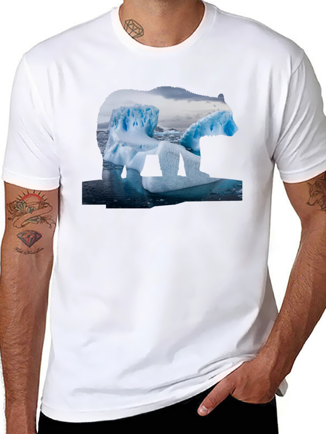 Polar Bear Iceberg Graphic T-Shirt
