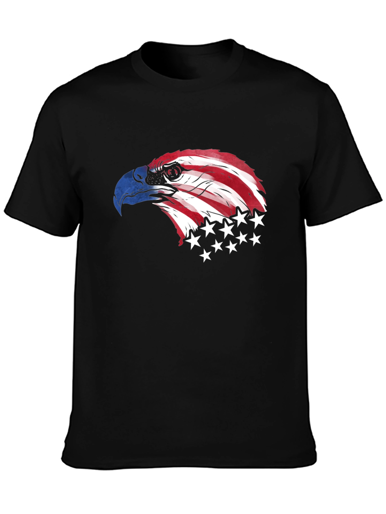 American Eagle Graphic Print Black T-Shirt