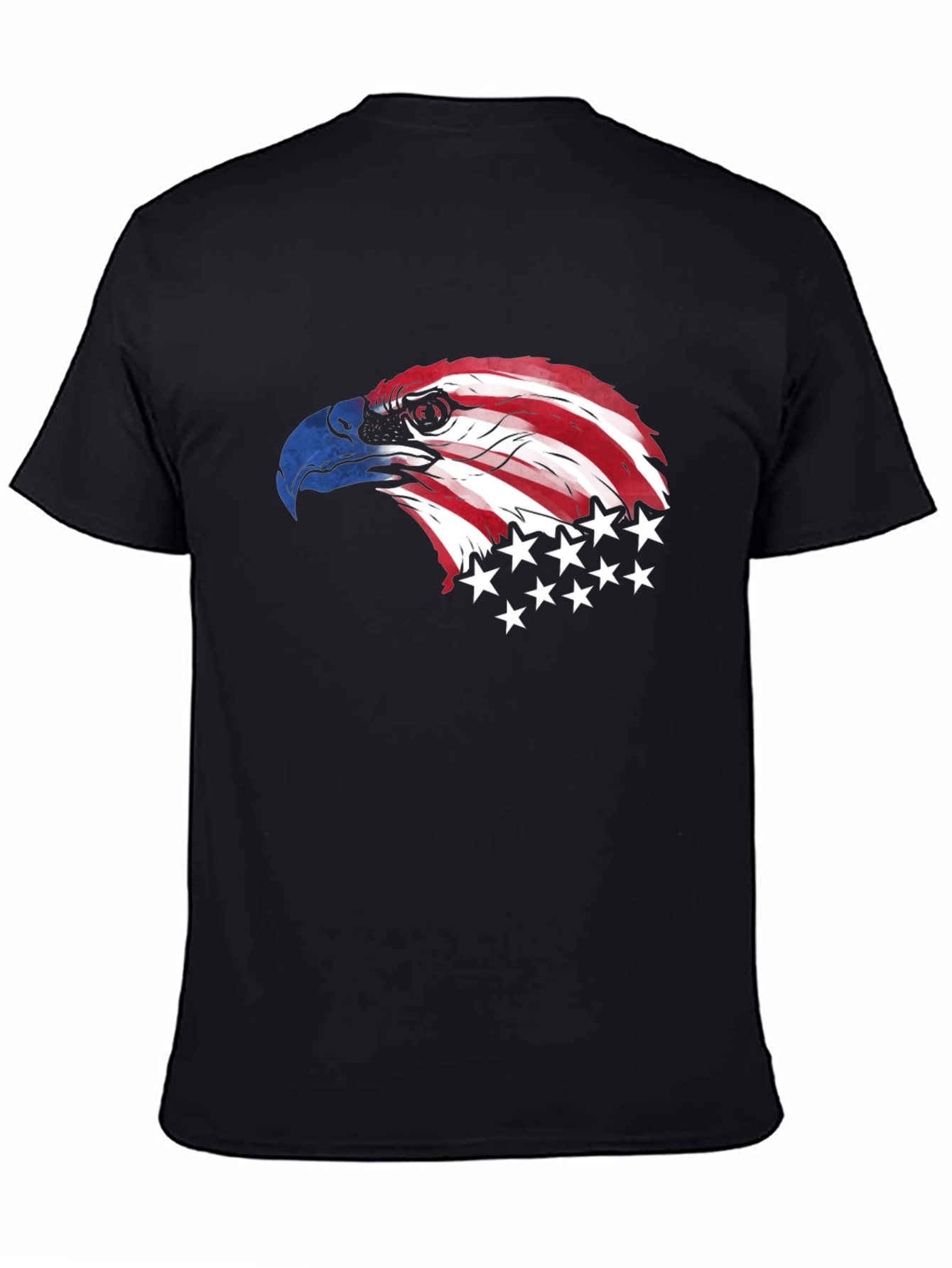 American Eagle Graphic Print Black T-Shirt