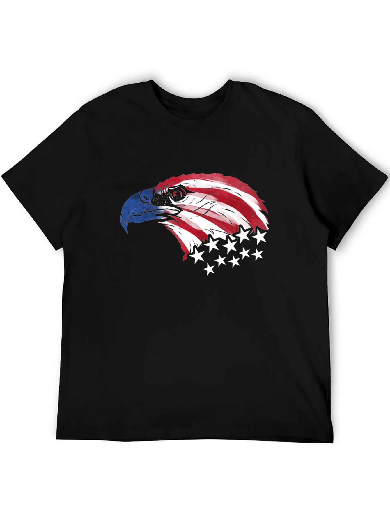 American Eagle Graphic Print Black T-Shirt