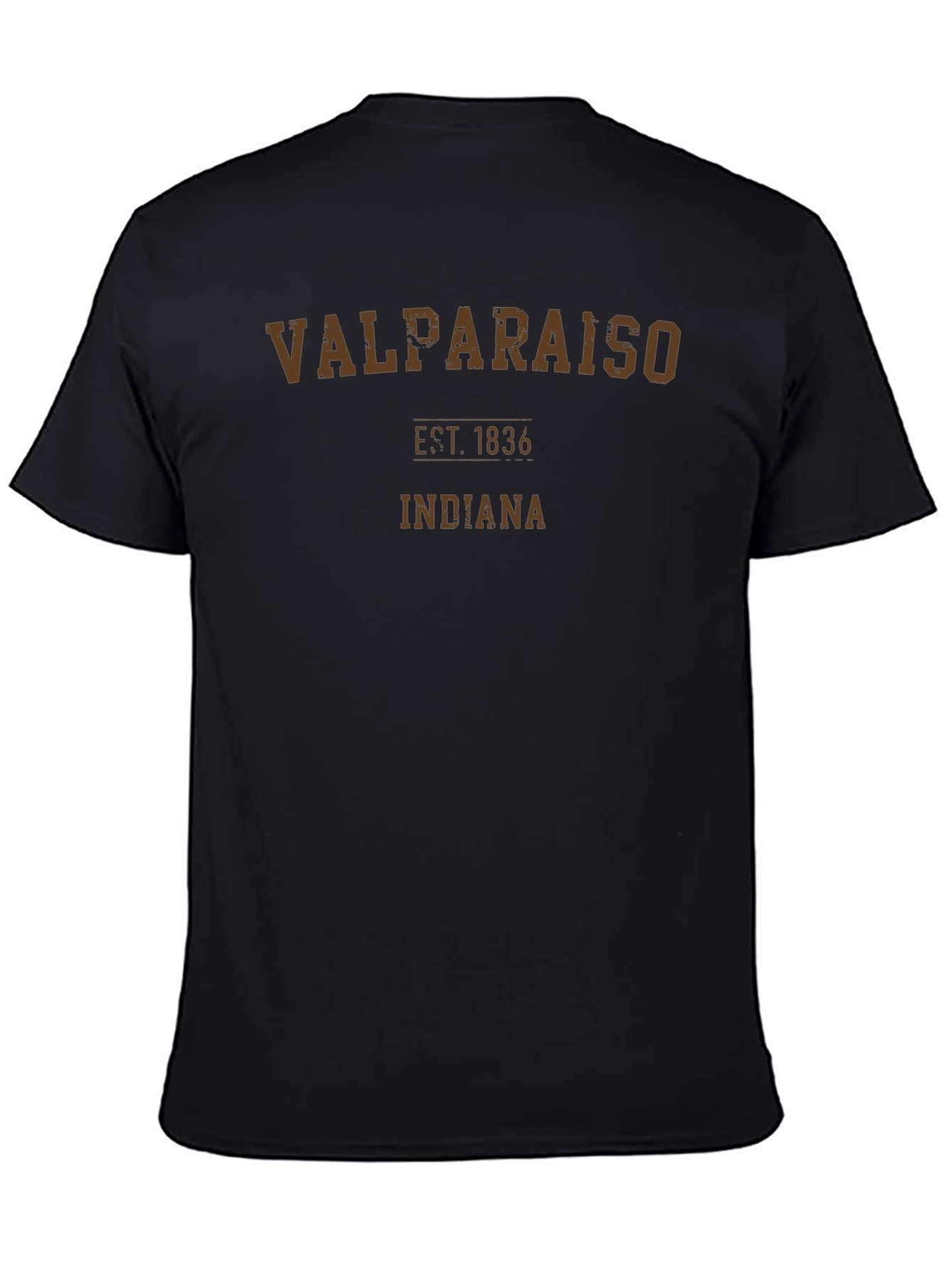 Valparaiso Indiana Est. 1836 Black T-Shirt
