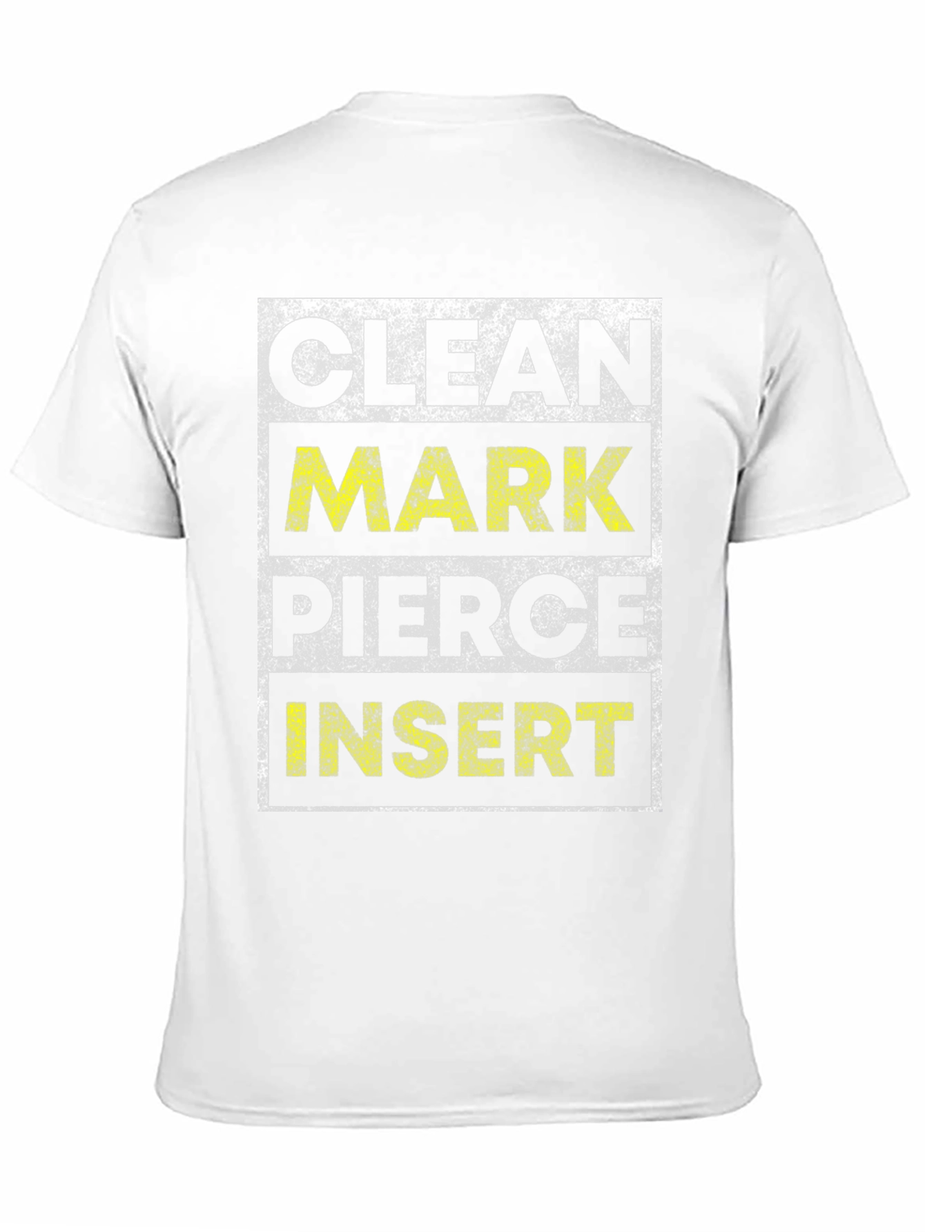 Clean Mark Pierce Insert Graphic Tee