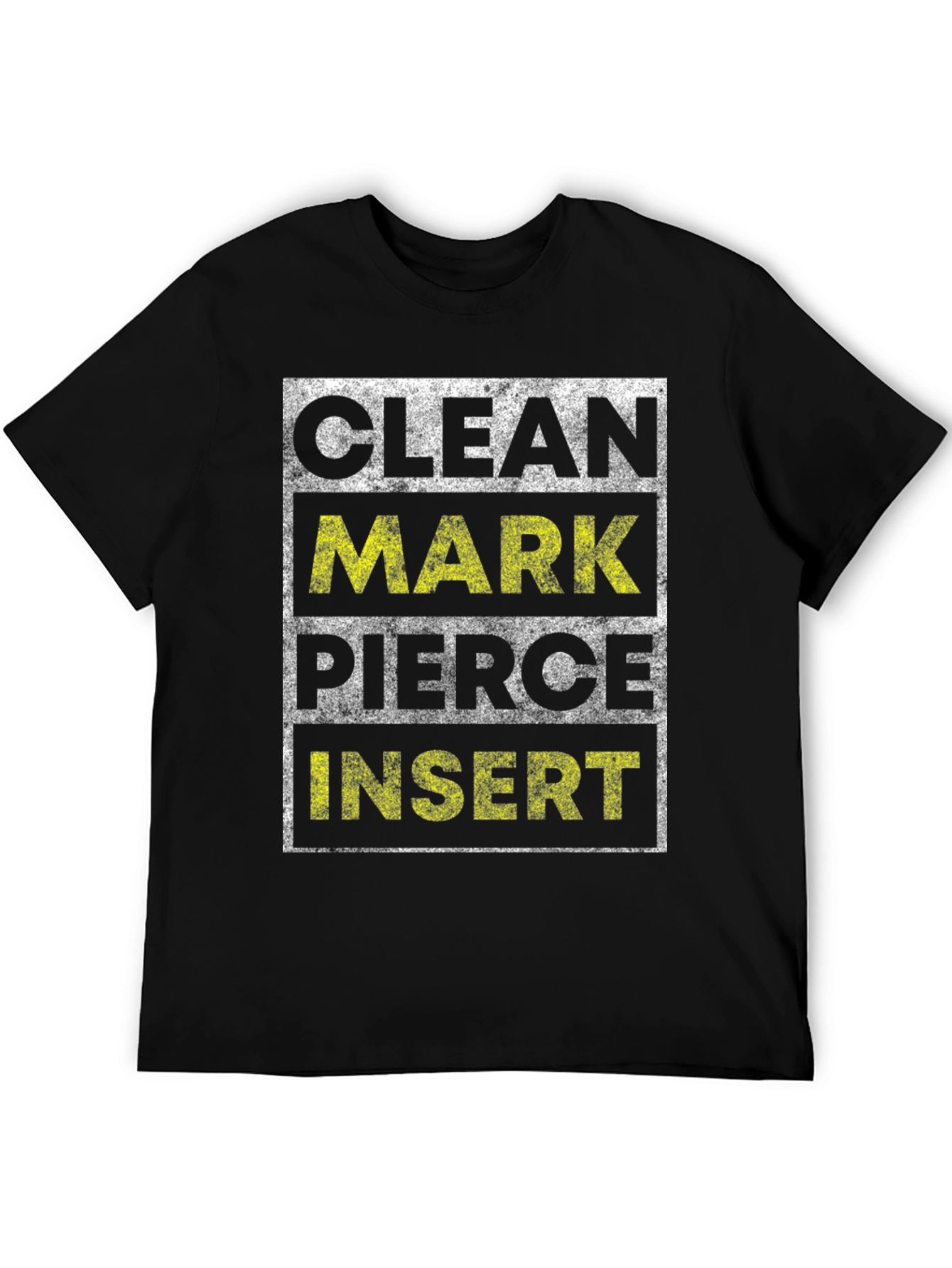 Clean Mark Pierce Insert Graphic Tee