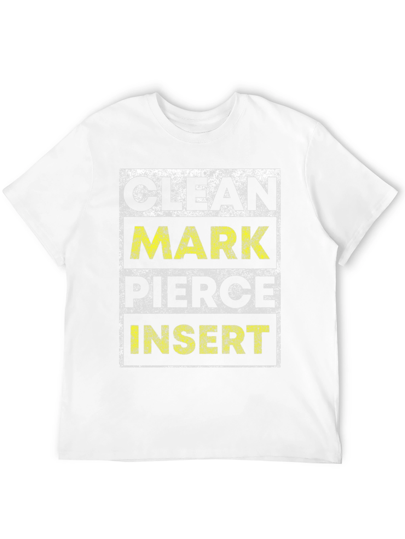 Clean Mark Pierce Insert Graphic Tee