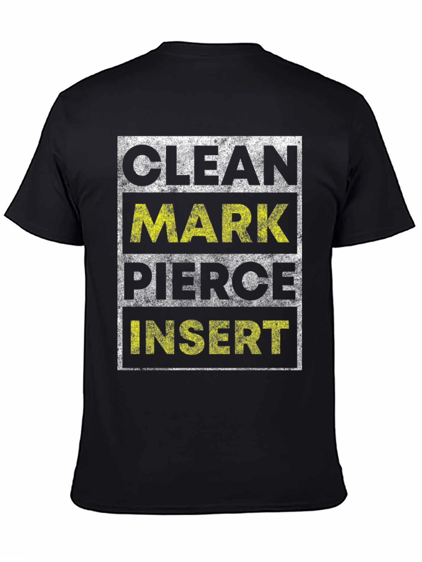 Clean Mark Pierce Insert Graphic Tee