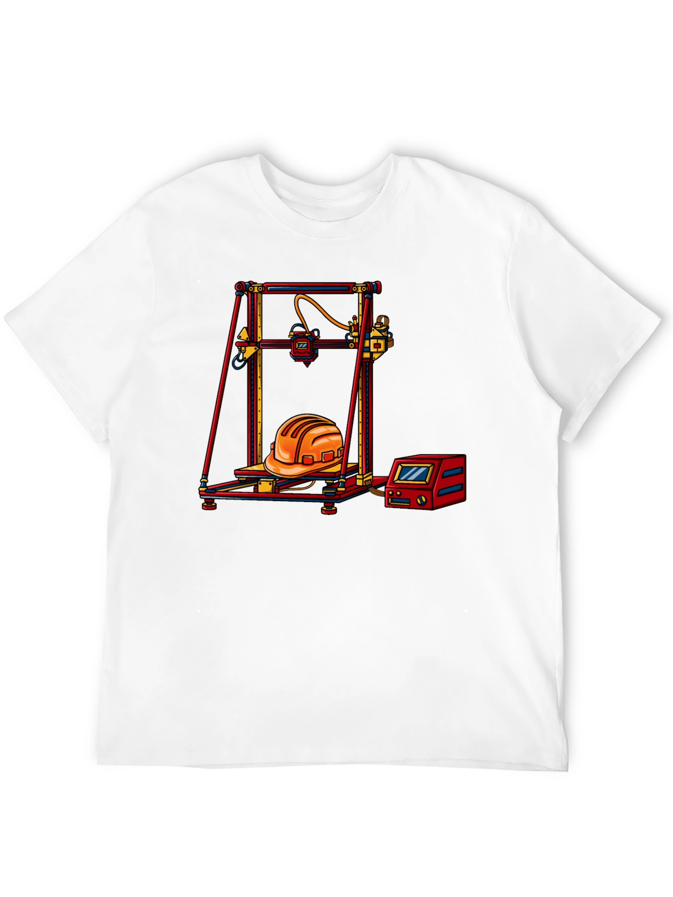 3D Printing Hard Hat Graphic Tee