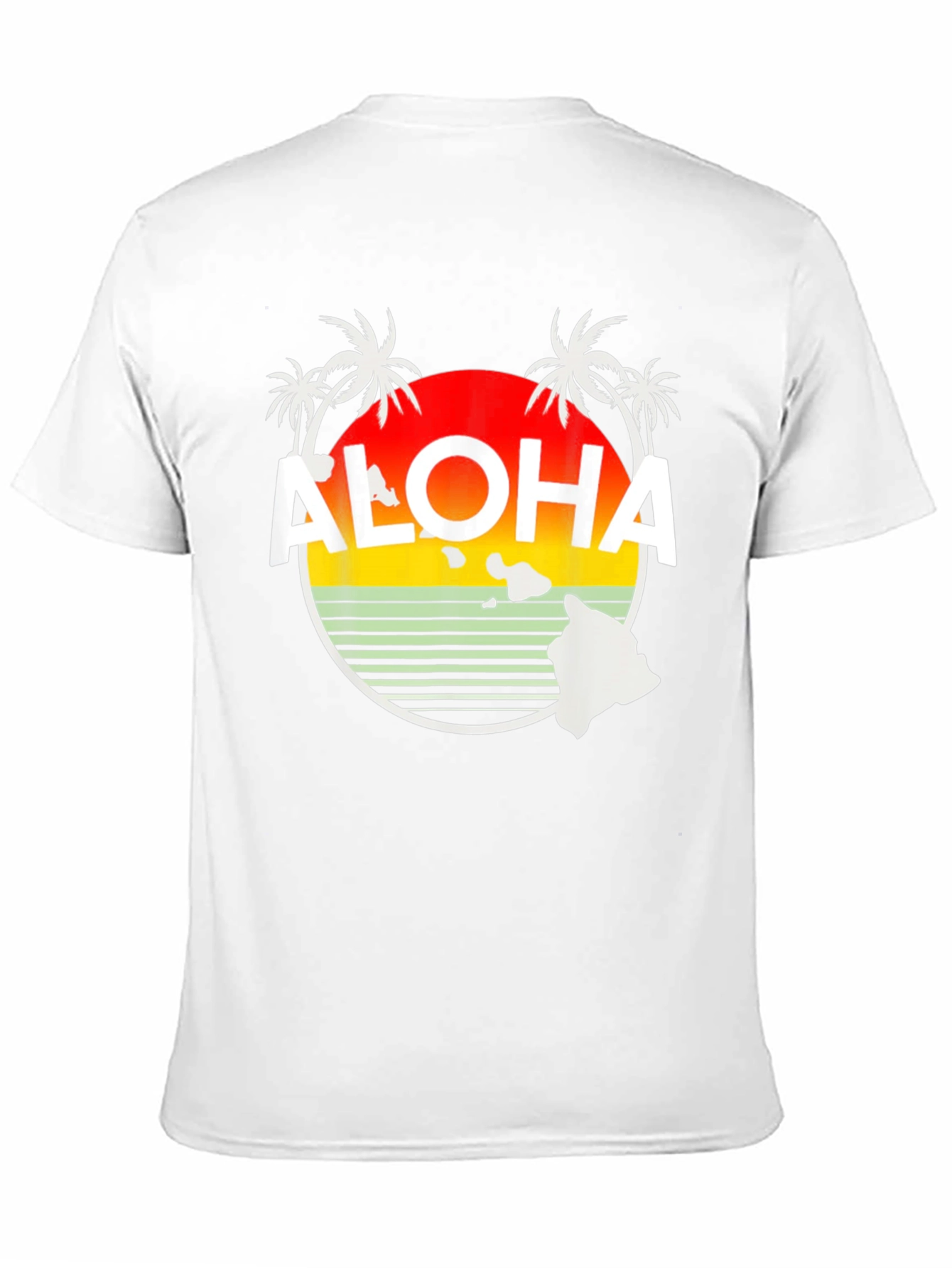 Aloha Hawaii Island Sunset Graphic T-Shirt