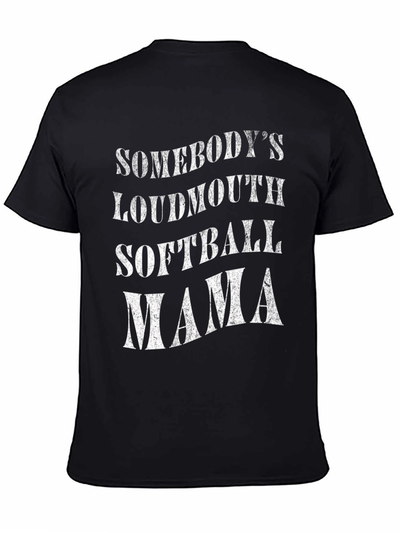 Somebodys Loudmouth Softball Mama Graphic Tee