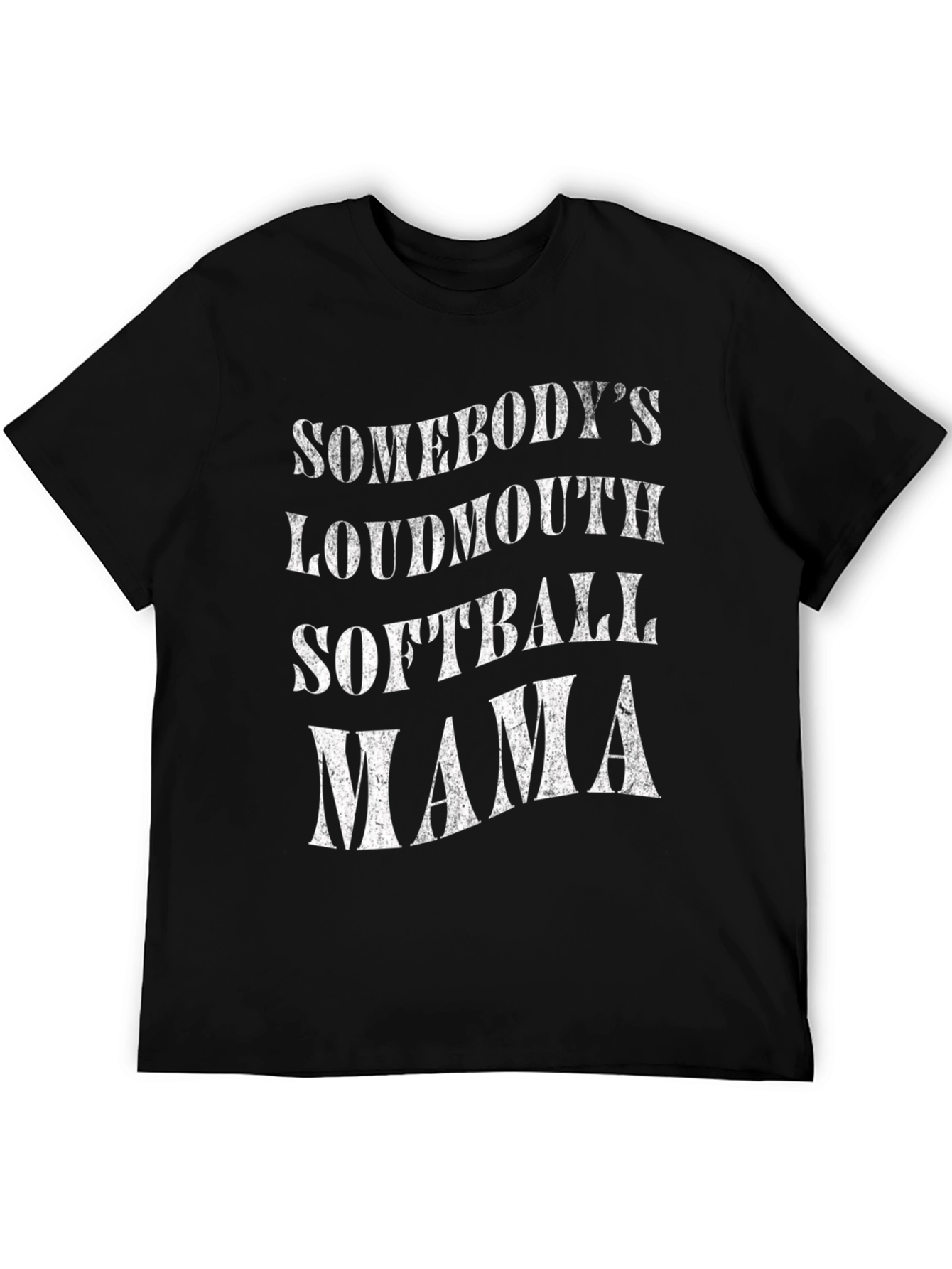 Somebodys Loudmouth Softball Mama Graphic Tee