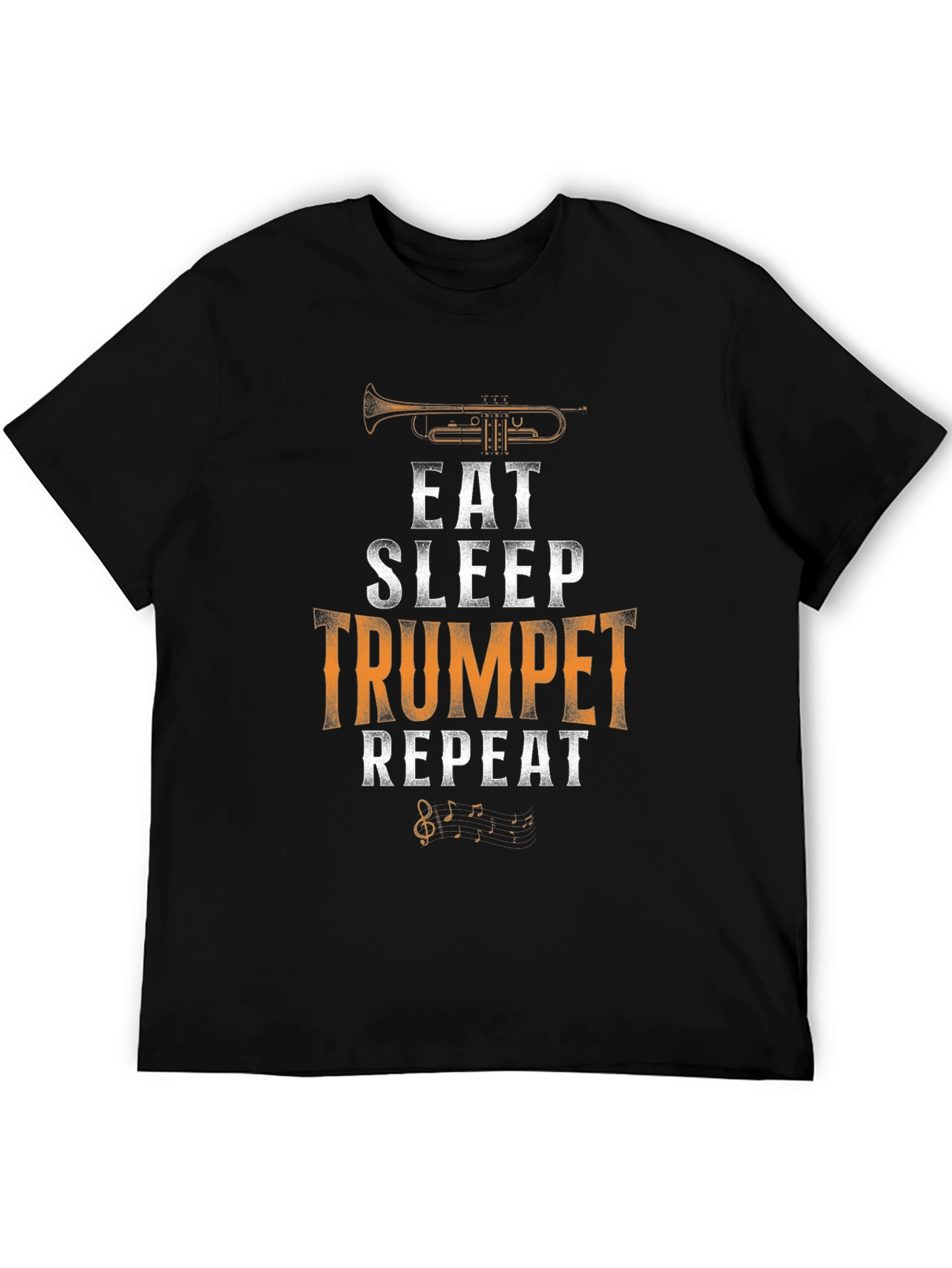 Eat Sleep Trumpet Repeat Graphic Tee